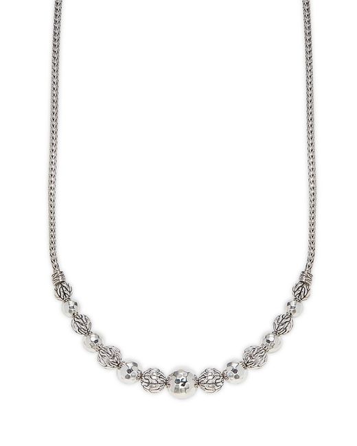 John Hardy Sterling Beaded Chain Necklace