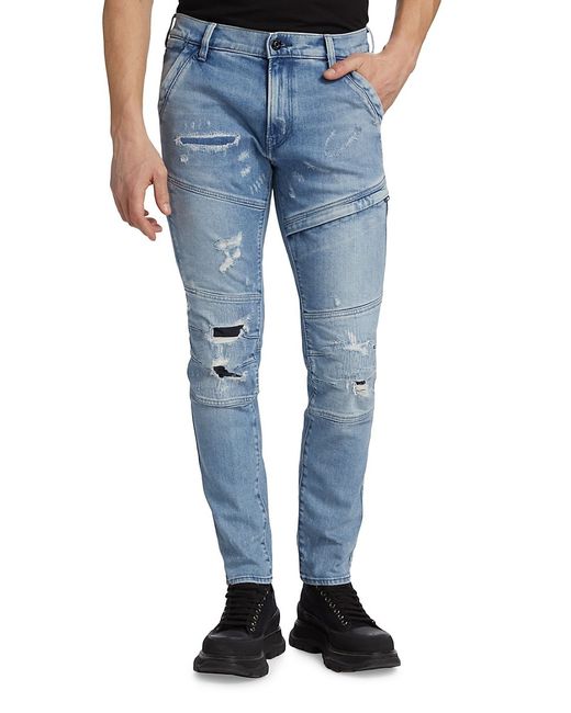 G-Star Rackam Distressed Skinny Jeans