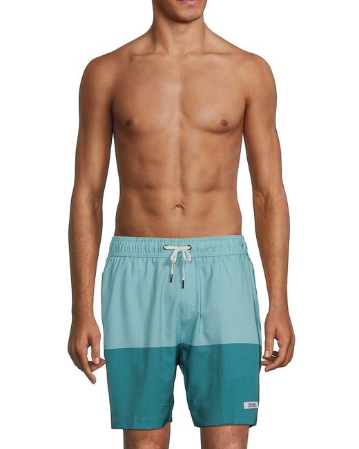 Trunks Surf & Swim Co. Stretch Comfort Colorblock Swim Shorts