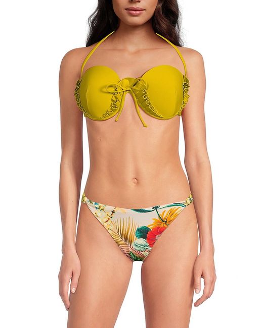 Andrea Iyamah Fula Ruffled Bikini Top