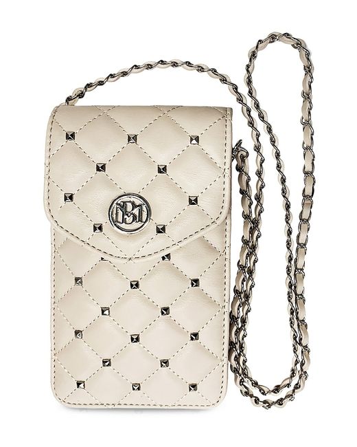 Badgley Mischka Quilted Faux Leather Crossbody Phone Case