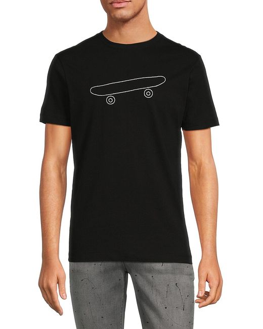 French Connection Skateboard Embroidery Tee