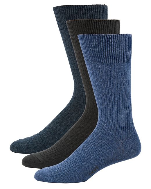 St. John DKNY 3-Pack Solid Crew Socks