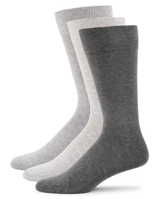 St. John DKNY 3-Pack Ribbed Crew Socks