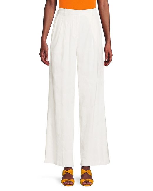 Calvin Klein Pleated Linen Blend Pants