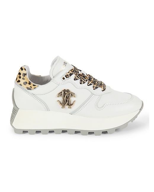 Cavalli Class by Roberto Cavalli Roberto Cavalli Logo Leather Chunky Sneakers