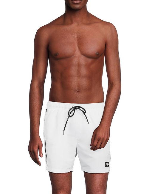 Karl Lagerfeld Modern Euro Logo Drawstring Shorts