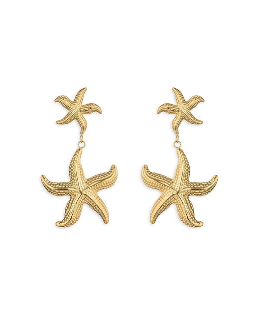 Eye Candy LA Luxe Aya Goldtone Starfish Dangle Earrings