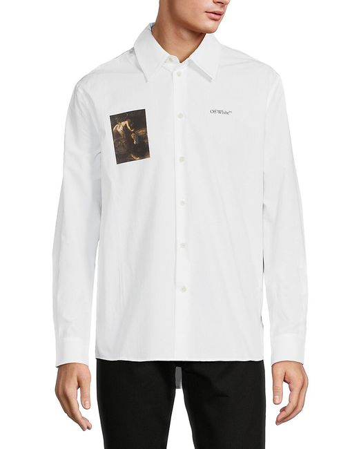 Off-White Graphic Point Collar Shirt