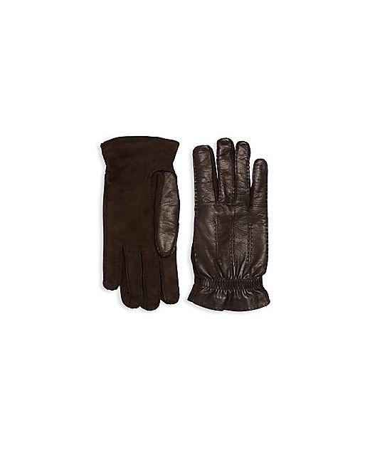 Brunello Cucinelli Leather Cashmere Gloves