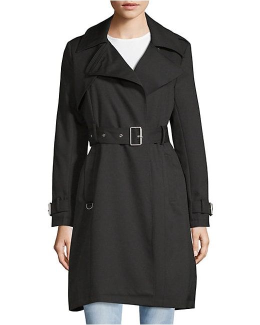 French Connection Notch Lapel Belted Trench Coat
