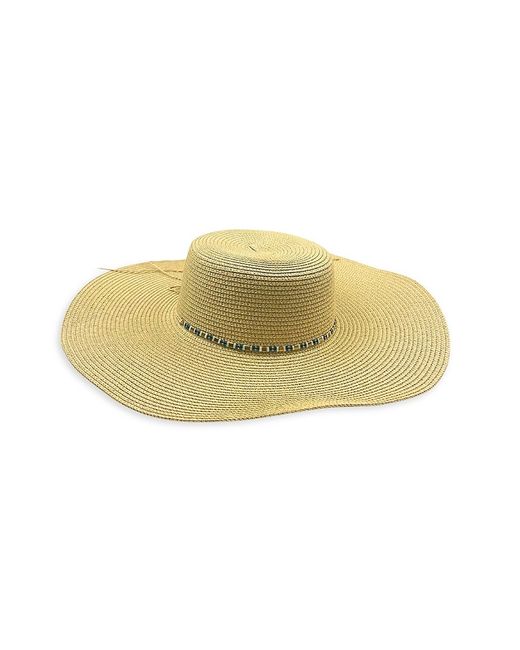 Marcus Adler Beaded Straw Sun Hat