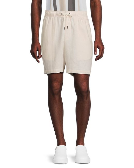 Onia Drawstring Linen Blend Shorts
