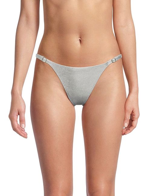 WeWoreWhat Adjustable Satin Bikini Bottom