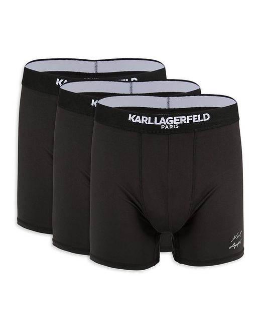 Karl Lagerfeld 3-Pack Logo Band Boxer Briefs