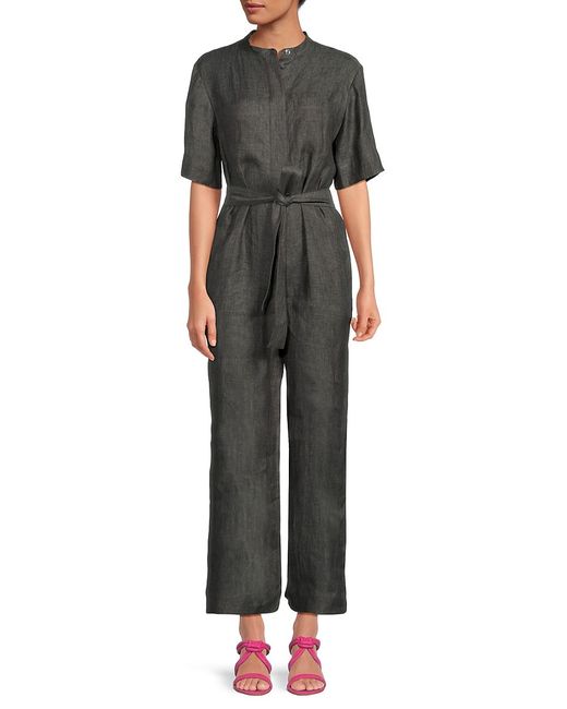 Theory Belted Hemp Jumpsuit 00