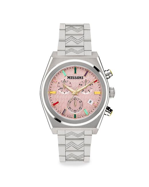 Missoni 331 Active 38MM Stainless Steel Chronograph Bracelet Watch