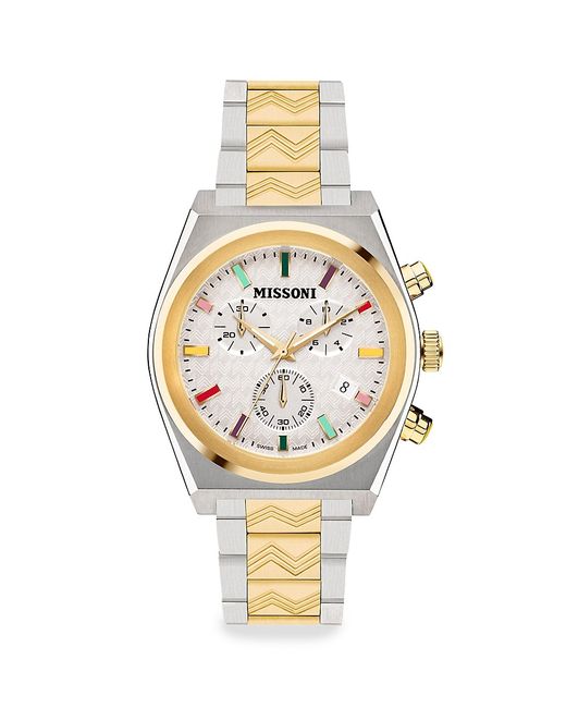 Missoni 331 Active IP Stainless Steel Bracelet Chronograph Watch