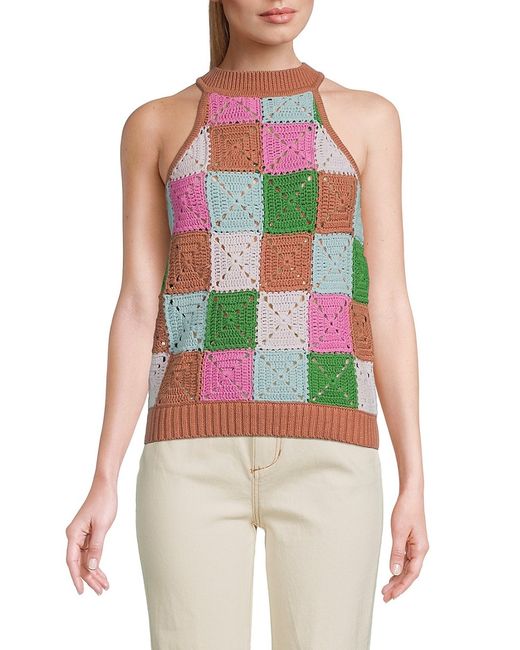 Design 365 Crochet Knit Tank Top