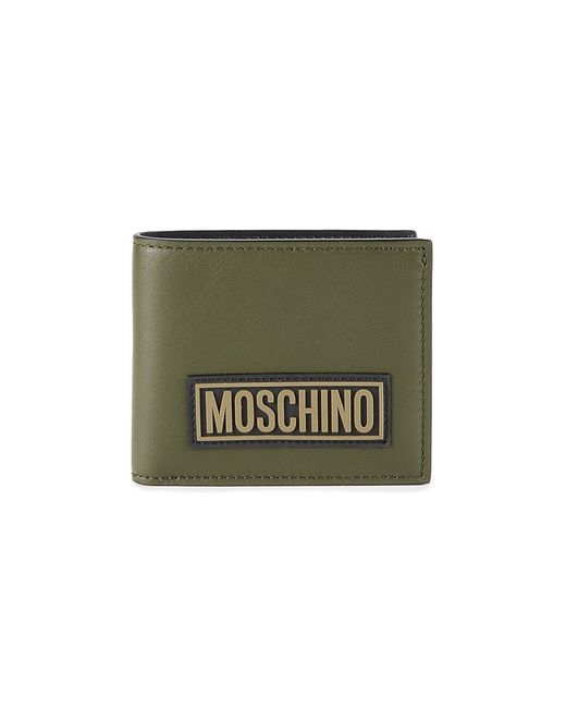 Moschino Logo Leather Bifold Wallet