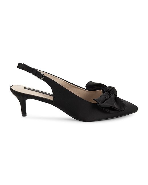French Connection Quinn Satin Bow Slingback Pumps