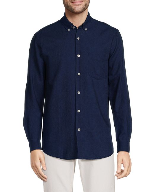 Closed Solid Button Down Shirt