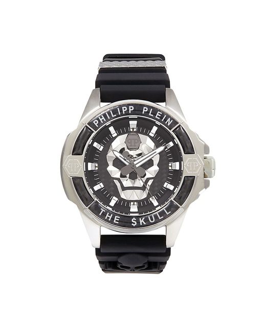 Philipp Plein The kull 45MM Two Tone Stainless Steel Silicone Strap Watch