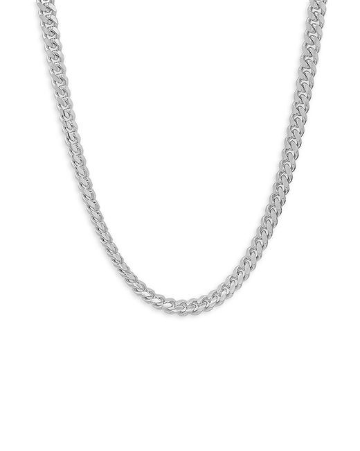 Anthony Jacobs Sterling Cuban Link Chain Necklace