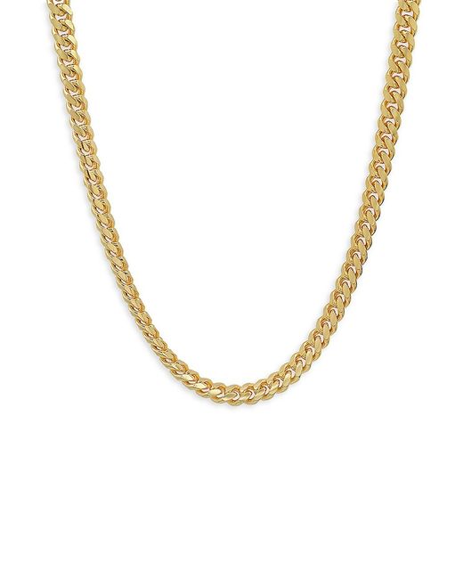 Anthony Jacobs Sterling Silver Cuban Link Chain Necklace