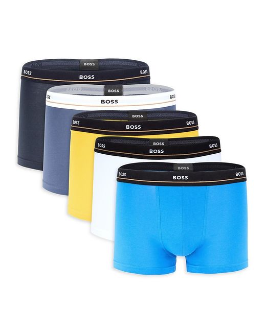 Boss 5-Pack Solid Boxer Briefs