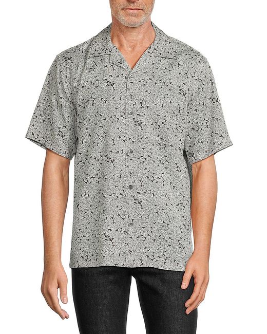 Theory Floral Camp Shirt