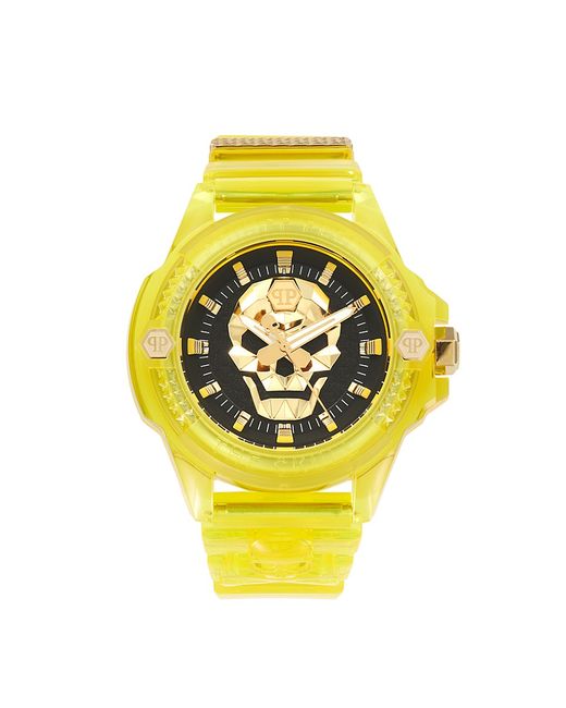 Philipp Plein kull Synthetic 44MM Polycarbonate Silicone Strap Watch