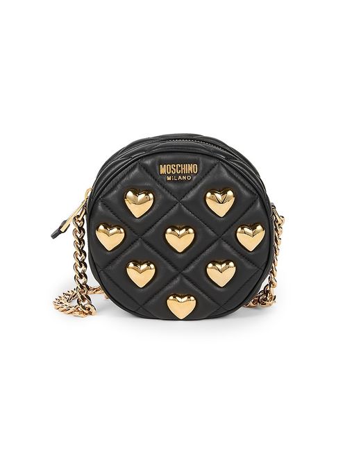 Moschino Heart Quilted Nappa Leather Shoulder Bag