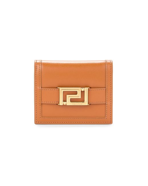 Versace Logo Leather Bifold Wallet