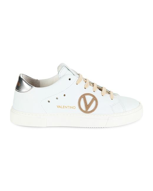 Valentino Bags by Mario Valentino Laura Logo Low Top Leather Sneakers