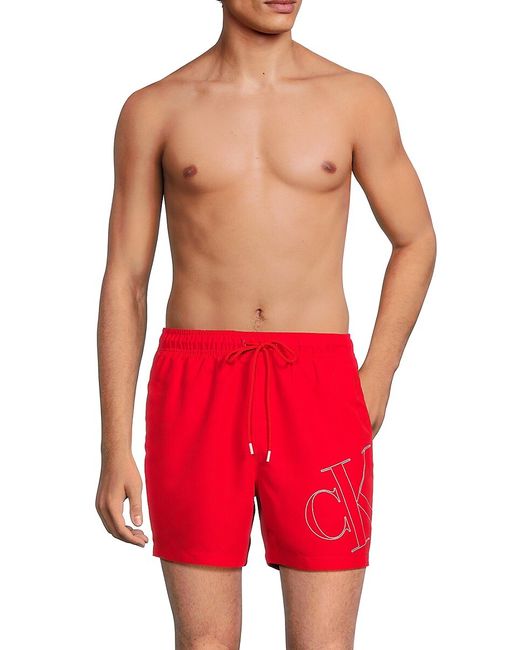 Calvin Klein Logo Drawstring Shorts