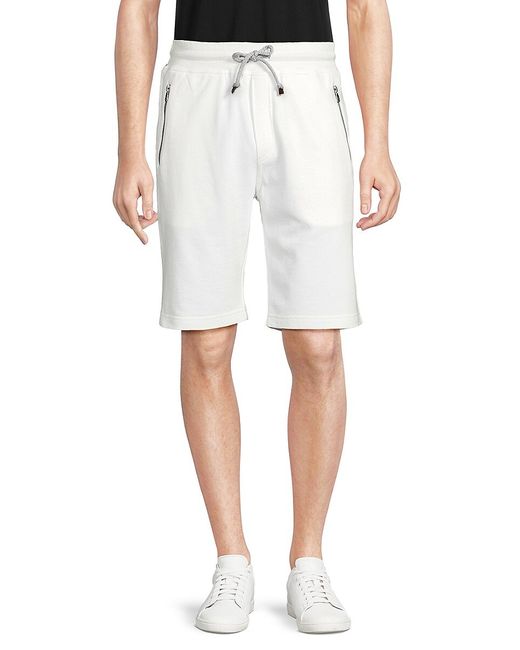 Brunello Cucinelli Solid Drawstring Flat Front Shorts