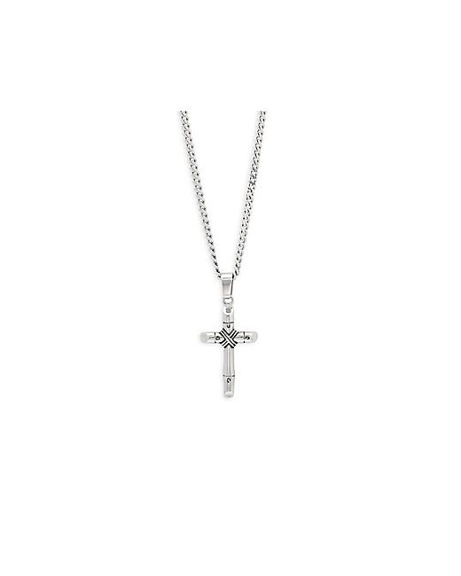 Chisel Stainless Steel Cross Pendant Necklace