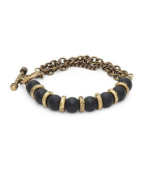 Ettika Onyx Chain Bracelet