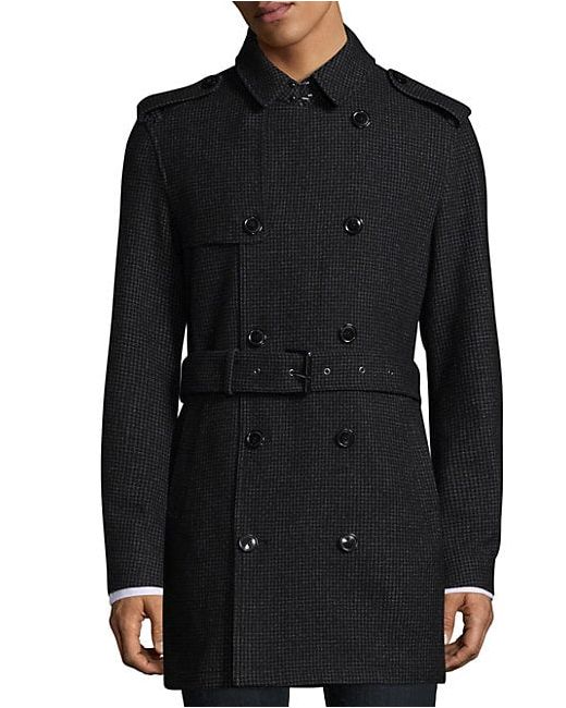 Michael Kors Double Breasted Button Trench Coat