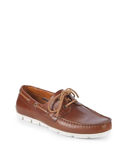 Vince Camuto Don Leather Boat Shoes