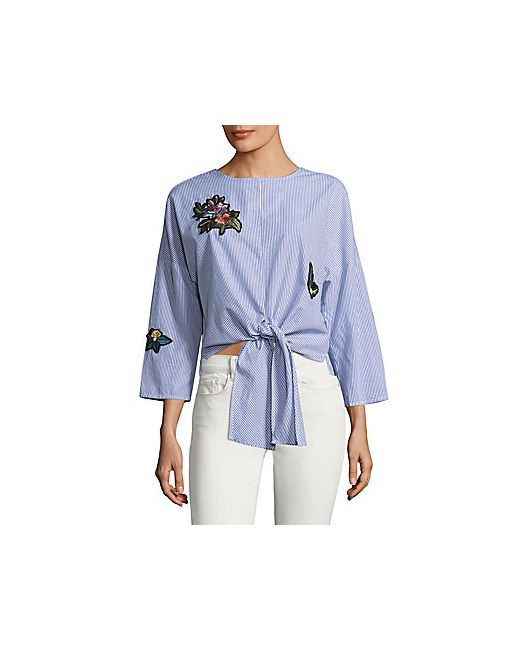Saks Fifth Avenue Lalita and Butterfly Patch Blouse