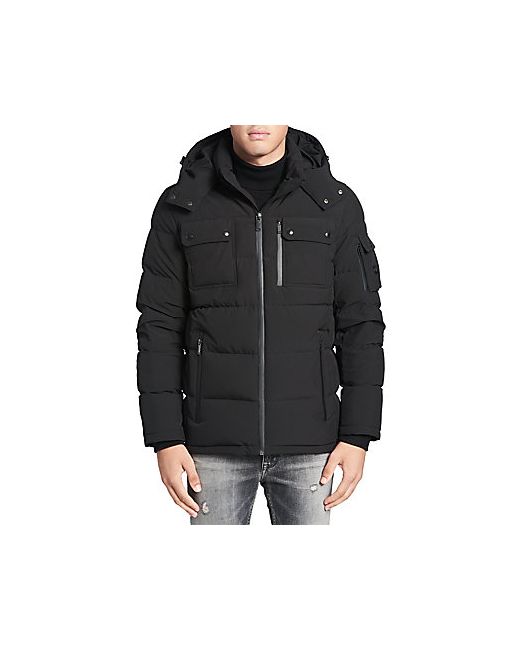 Calvin Klein Stretch Down Quilted Hooded Coat