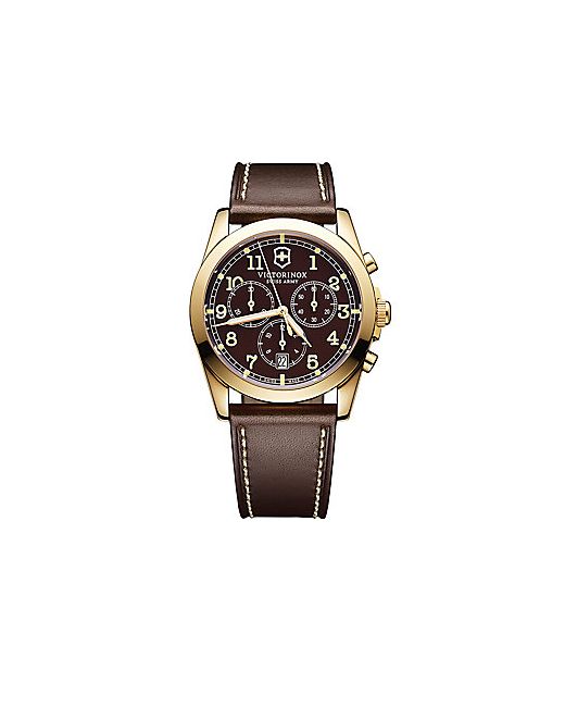 Victorinox Swiss Army Infantry Tone and Leather Chronograph Watch