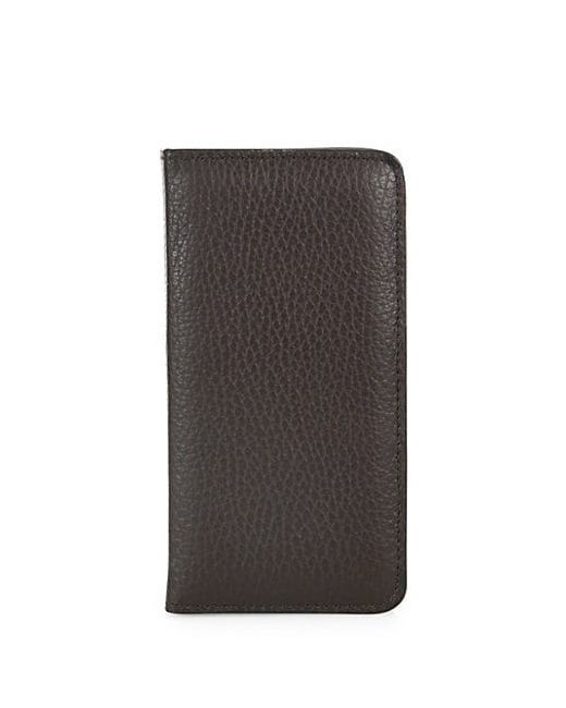 Saks Fifth Avenue COLLECTION Pebbled Leather iPhone Case