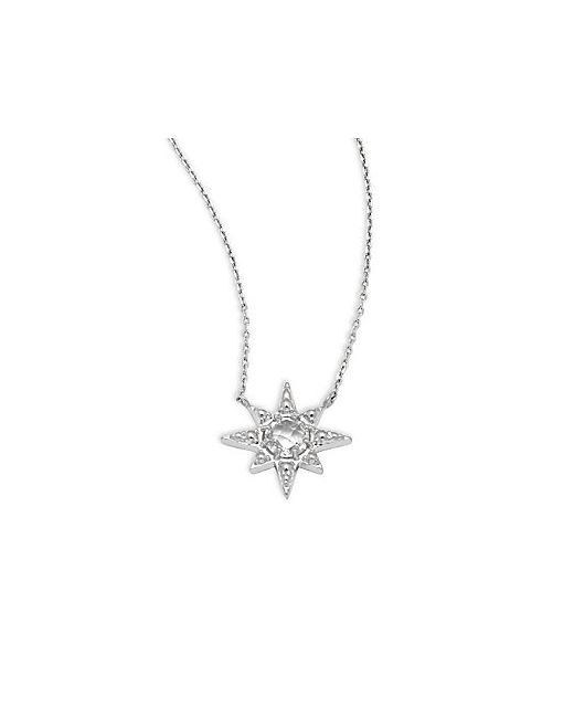 Anzie Sapphire Sterling Star Pendant Necklace
