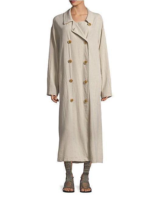 Free People Oversized Crinkle Trench Coat