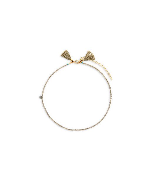 Shashi Lola 18K Plated Beaded Choker Necklace