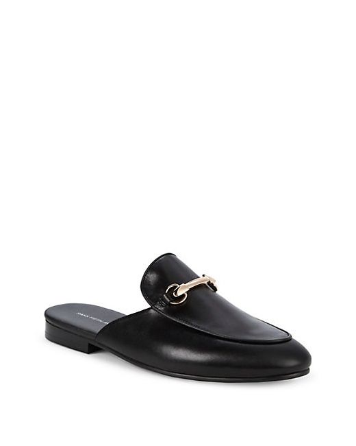 Saks Fifth Avenue Redford Leather Backless Loafers