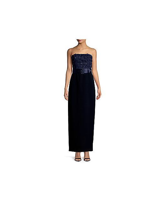 Karl Lagerfeld Social Embroidered Evening Gown